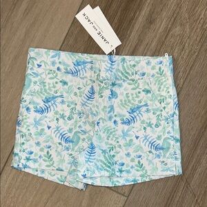 Janie and Jack Blue and Green High Waist Shorts Size 2T NWT